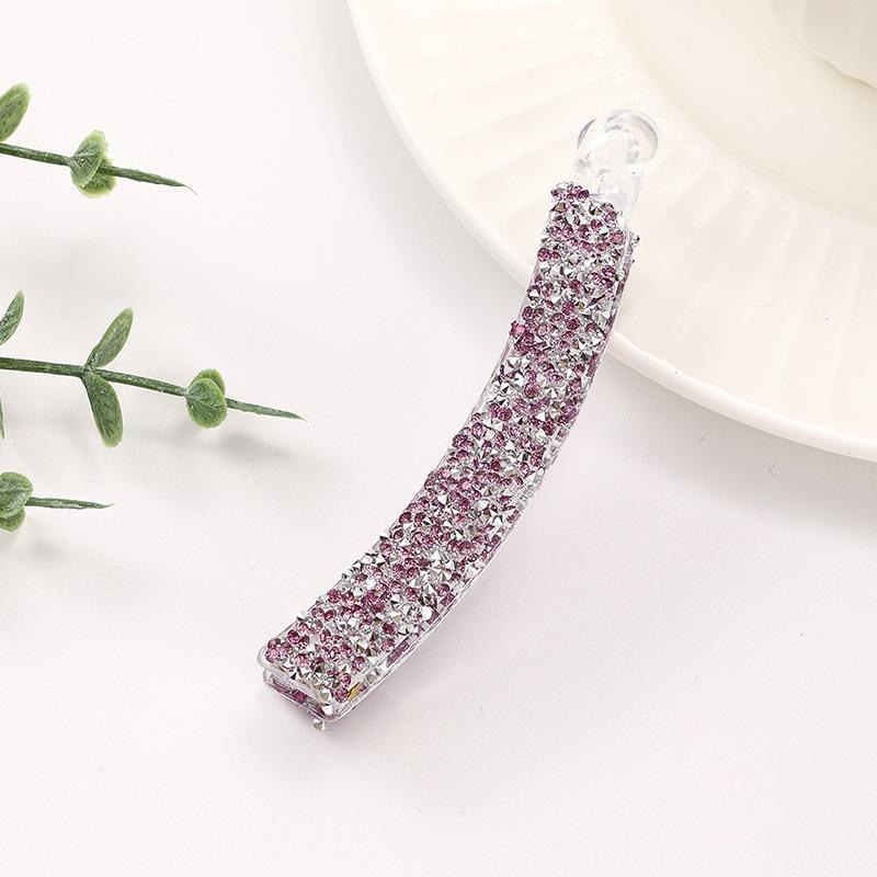 Neue Farbe Pan Haar Banane Clip Licht Luxus Stein High-End-Mode Pferdeschwanz Clip Haarschmuck Haarnadel