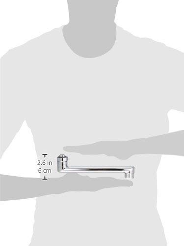 SANEI PA1110-60X-16 Square Spout, Soft Rectification, 16mm Diameter, 170mm Length, 26mm Wide, 20mm Ridge, Compatible with Most Manufacturers