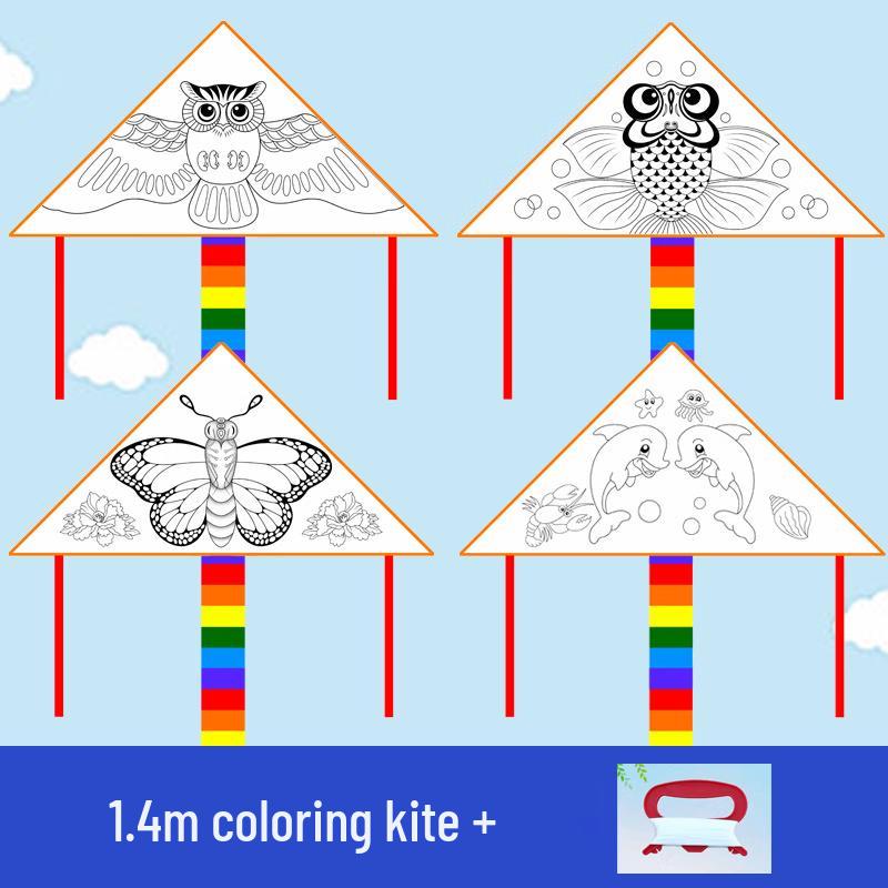 

Kids DIY Painting Kite Set 100m Red Line