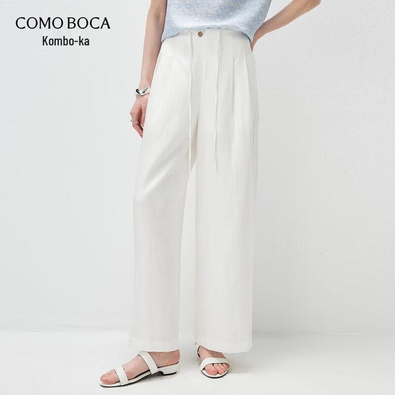 Women s Tencel Blend High-Waisted Wide-Leg Pants L