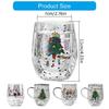Decorative Christmas Double Wall Glass for Coffee and Milk 300ml Capacity Drinking Cup Heat Resistant Holiday Drinkware