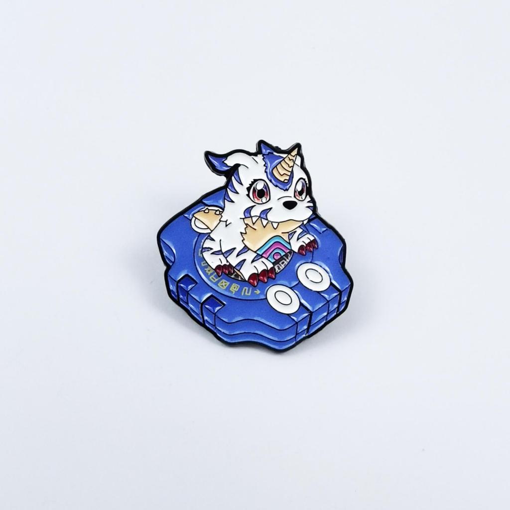Cartoon Digimon Anime Brooch: Cute Elf Backpack Badge & Versatile Alloy Medal