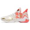 Shock Wave 4 Zhao Cai Jin Bao Cushioning Anti-Slip And Wear-Resistant Low-Top Basketball Shoes Red White Sneakers 112311106-3