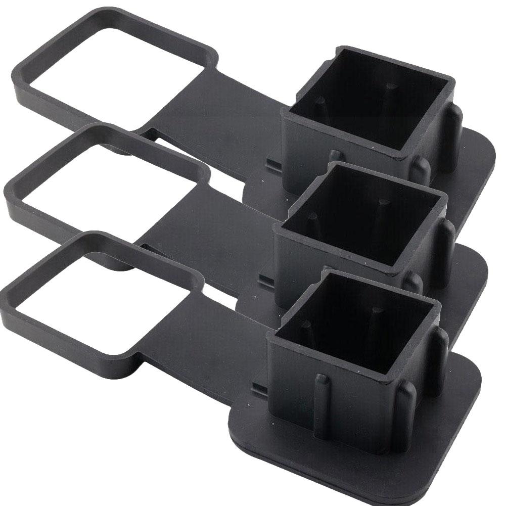 Tow Plug Tube Cap Protector Waterproof Trailer Hitch Cover Dustproof 2 Inch Receiver Auto Square Plug Tow Hook Cover