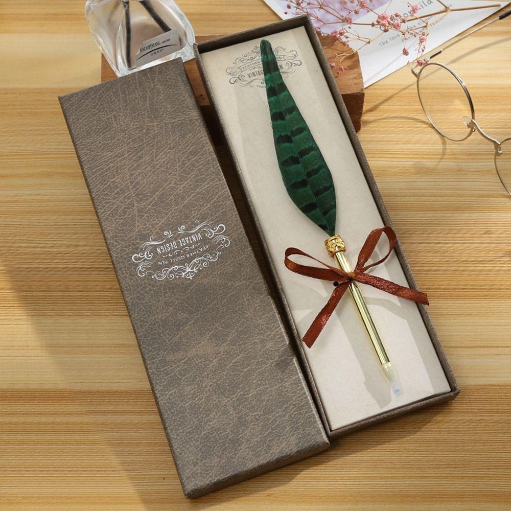 Gift School Office Students Quill Pen Gift Boxed ball-point pen Boxed Ballpoint Pen Neutral Gel Pen