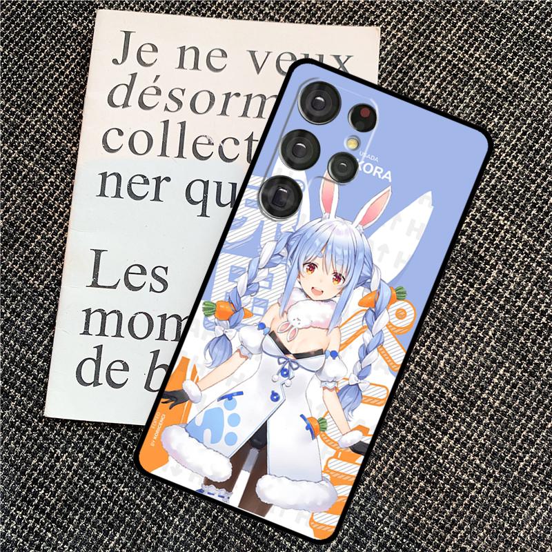 Usada Pekora Hololive Anime Case For Samsung Galaxy S25 Ultra S20 S21 S22 S23 S24 Ultra S9 S10 Plus S24 FE Back Cover