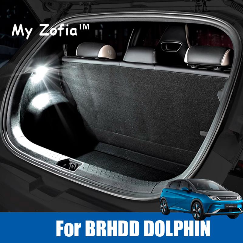 For BYD Dolphin 2023 2024 2025 Car Trunk LED Lights Original Car Modification Enhanced Brightness Waterproof Accessories