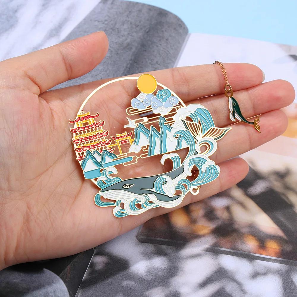 Chińska Grupa Malarstwa Projektowego Fan Book Clip Pagination Mark Tassel Student Kreatywna Szkoła Artykuły papiernicze Metalowa zakładka