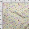 oneOone Cotton Flex Pale Yellow Fabric Kawai Diy Clothing Quilting Fabric Print Fabric By Yard 40 Inch