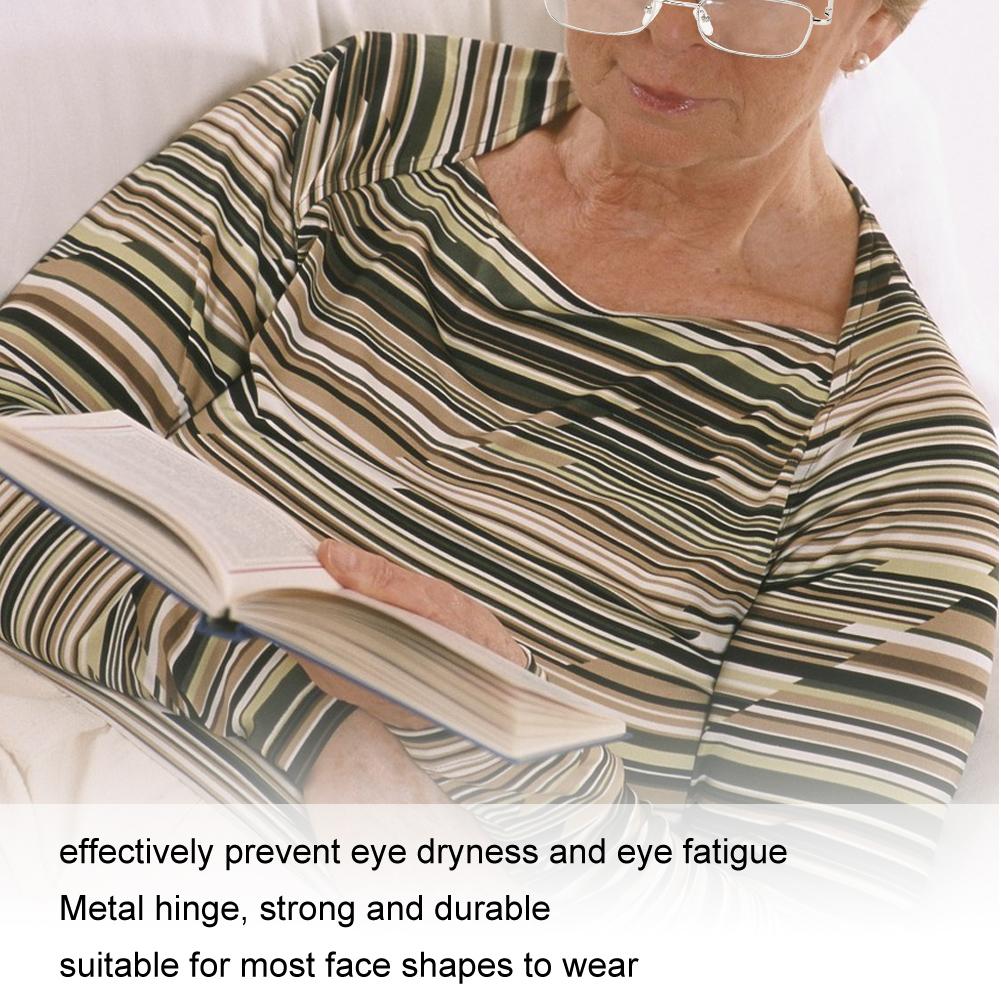 Reading Glasses Fashionable Unisex Men Women Anti Blue Light Clear Lens Reading Glasses(+200 Silver)