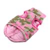 4Colors Pet Jacket Camouflage Bowknot Winter Fall Warm Cotton Cat Dog Clothes Apparel Costumes