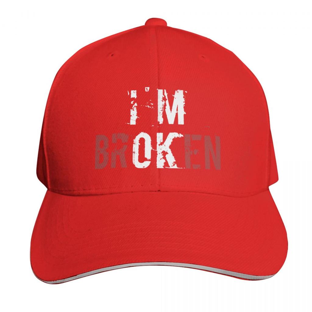 Im Broken OK Baseball Cap Snapback Cap Sun Hat For Children Trucker Hat Ball Cap Unisex Hats Womens
