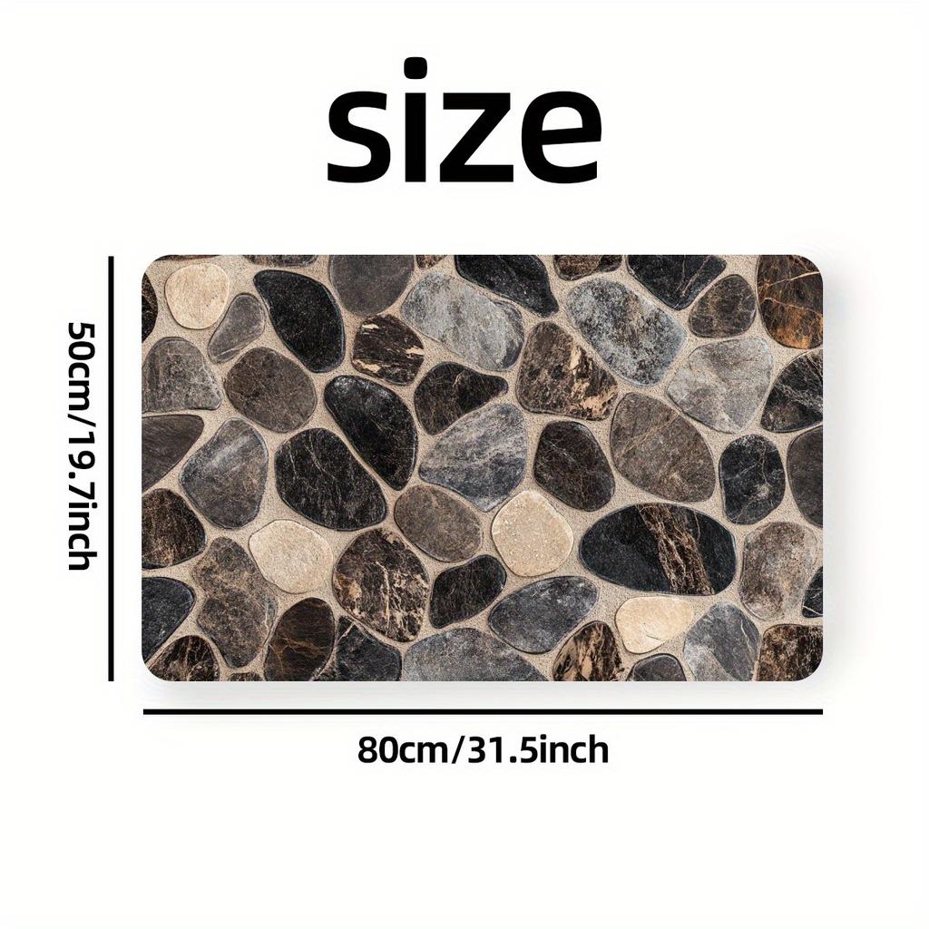 Kieselgur Fußmatte Wasseraufnahme Badezimmer Fußmatte Badezimmertür Fußmatte Stein Eingangstür Rutschfeste Matte