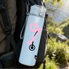 1PC Pink Bow Stethoscope 750ml Color Plastic Sports Water Bottle Leakproof Flip Straw Lid Suitable for Sports Office Home Use