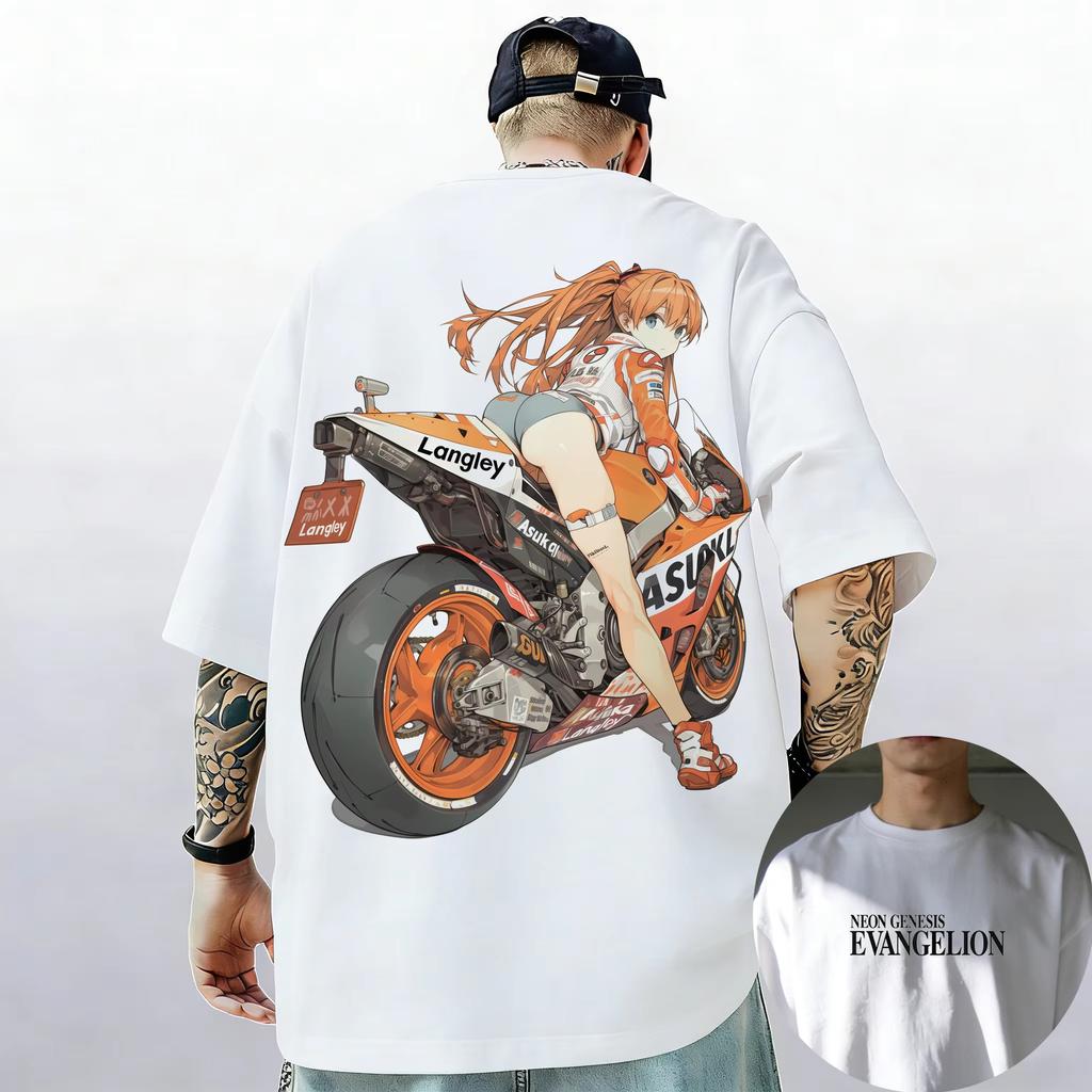 Neon Genesis Evangelion Ayanami Rei Asuka Classic Style Short Sleeve Tshirt Men Women 2026 Summer ParentChild Cotton Tee Tops