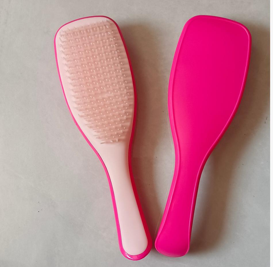 Cushion Hair Brush and Scalp Massage Comb, Rose Champagne
