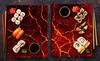 2x GLASS PROTECTIVE PLATE FOR STOVE 40x52 LAVA