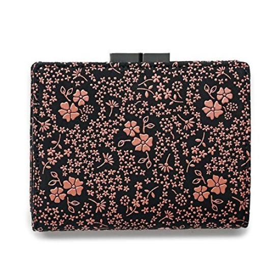 

Genuine leather wallet with coin purse background x pink lacquer American blue Authentic wallet leather gift Respect for the Aged Day 60th Birthday чорний