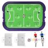 Mini Tabletop Table Soccer Shooting Defending Board Game Double Play Spring Football Field