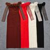 European & American Floral One-Shoulder Bodycon Evening Dress