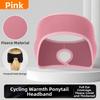 Thermal Insulation Ponytail Headband Fleece Material Sport Headband Ear Warmer Headband  Cycling