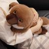 Fluffy Material Simulation Platypus Toy Brown Color Stuffed Animal Doll  Christmas Gift