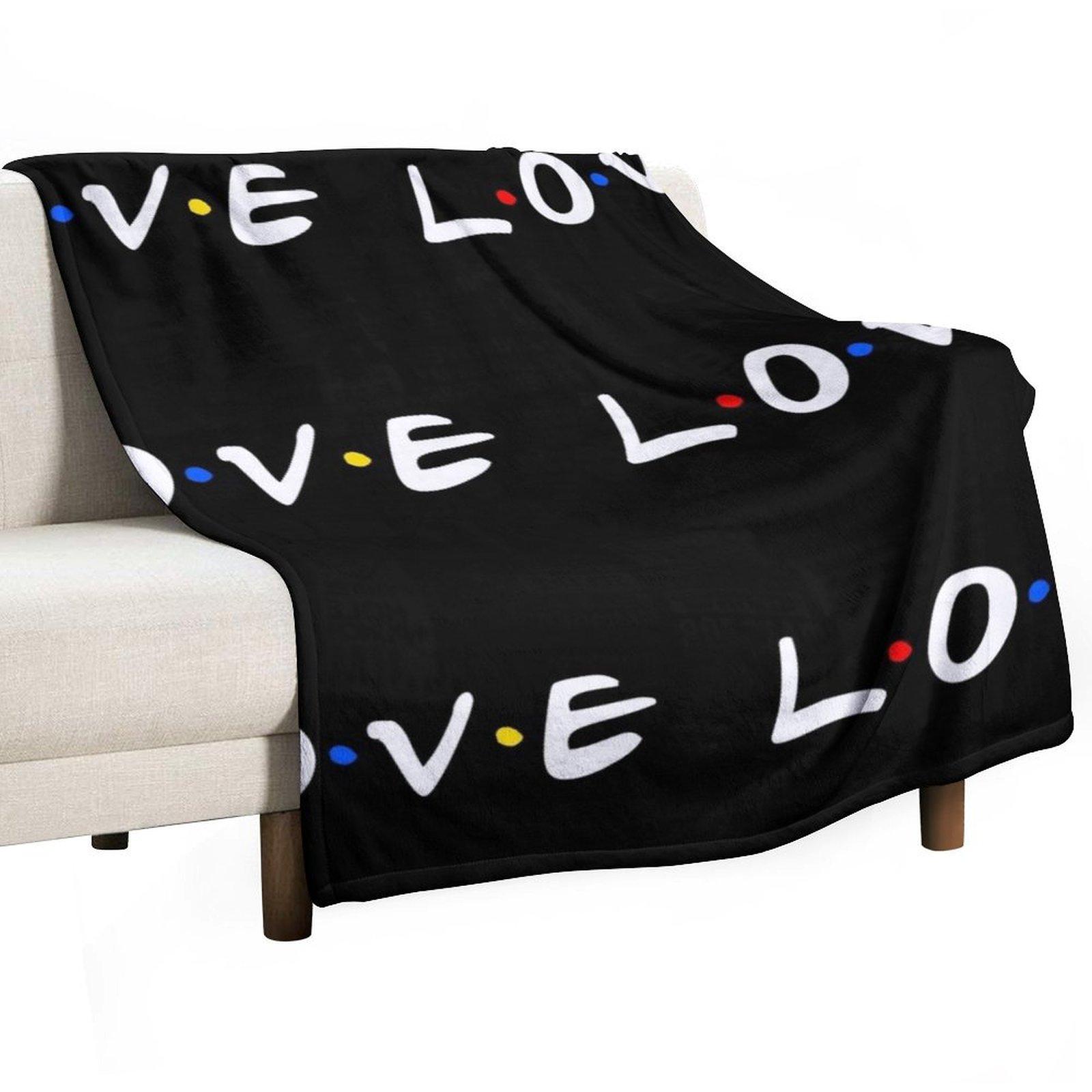 Плед LOVE Роскошный бренд постельный плед Начиненные милые клетчатые пледы 30x40in