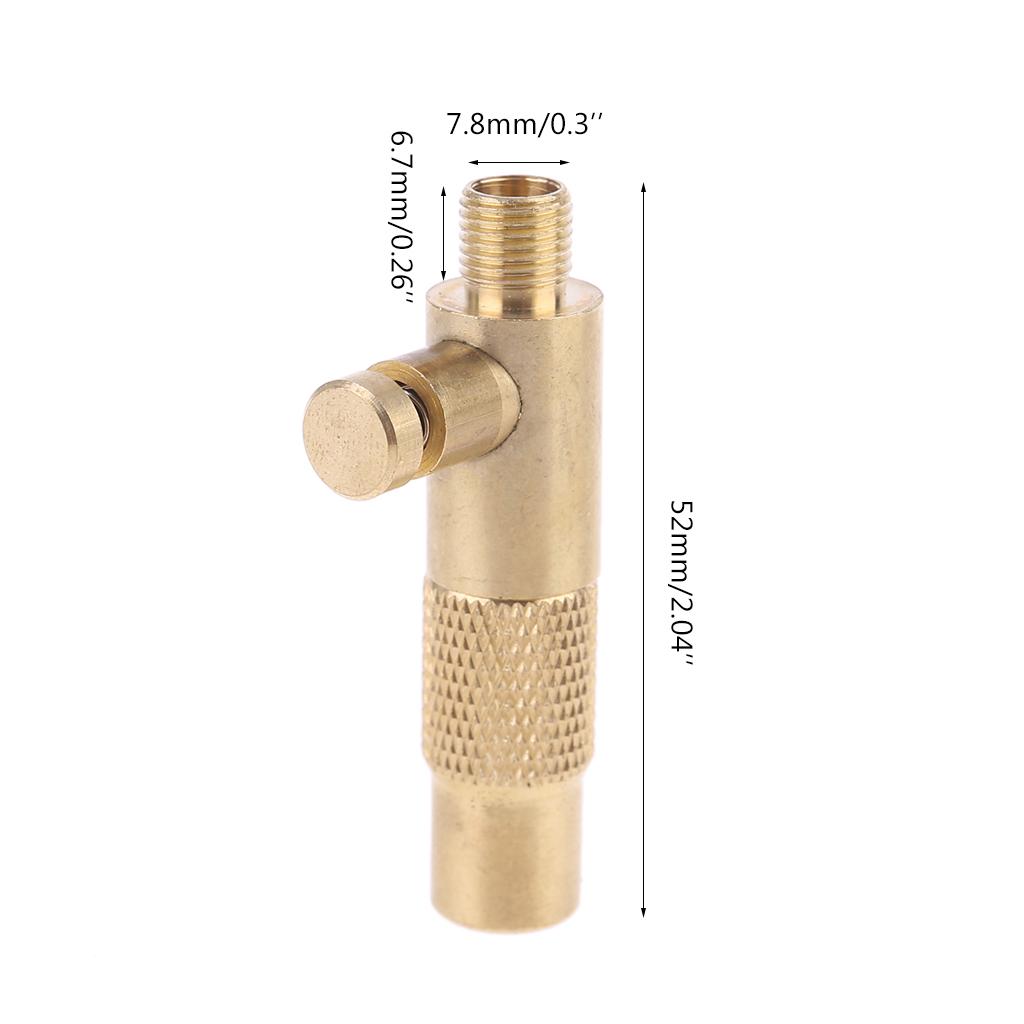 Brass Tire Inflator Connector Air Chuck Air Compressor Portable Screw-in Type