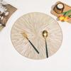 1PC Round Placemats Dining Table Mats Kitchen Hollow Out End Table Decoration Mat