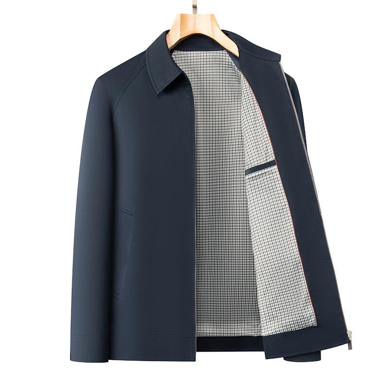 ROMON Men's Business Casual Collared Jacket