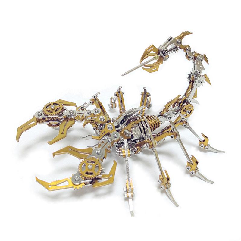 Red Scorpion King 3D Steel Puzzle - High Difficulty Metal Model Toy