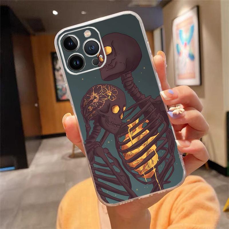 

Phone Case For iphone 17 Pro Max Air 16 15 14 13 Pro Max 15 16 Pro 15Plus Skeleton iPhone 17