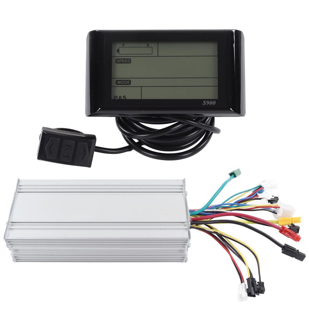 35A Electric Bicycle Conversion Kit for Anderson Plug Controller S900 Panel Brake Handle and Thumb Throttle for Upgrade