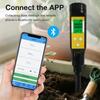 Bluetooth Soil PH Tester PH TEMP Meter Acidity Detector Data Logger Monitor Metal Probe Sensor Soil PH Tester for Garden Farm
