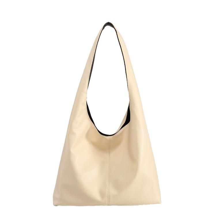 Vintage casual minimalist style large-capacity tote bag 2025 new model double-sided shoulder bag versatile commuter underarm bag