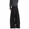 High-end Pleated and Drape Trousers Men's High-end Loose and Versatile Wide-leg Casual Trend Light Luxury Versatile Straight Trousers