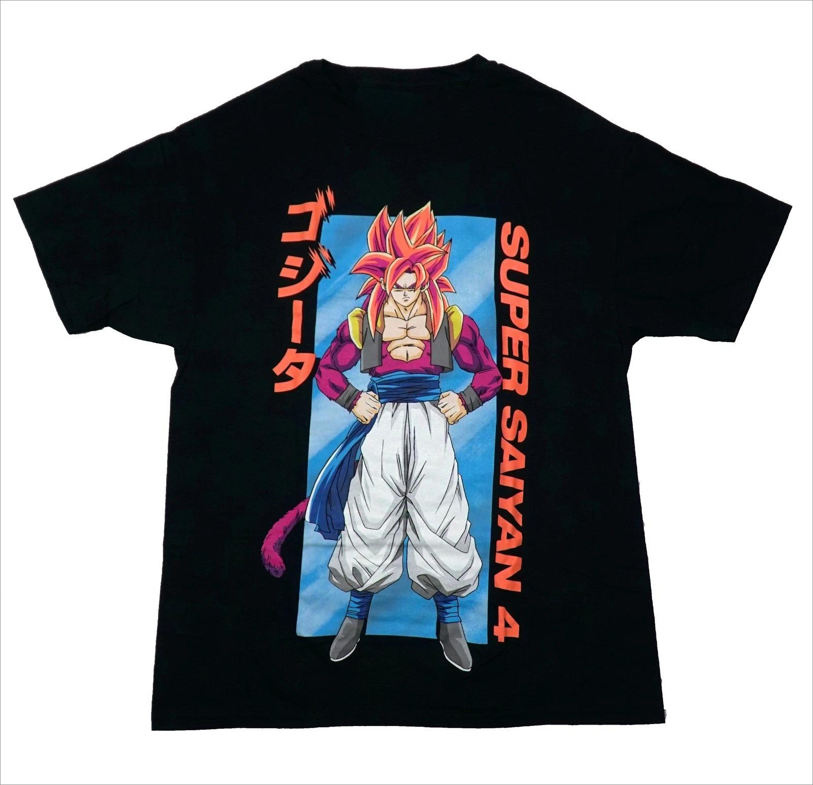 

Dragon Ball GT New Tshirt Super Saiyan Goku 4 Hands on The Hip Pose 2026 Summer New Retro Fashion Unisexs Clothing Japanese Anime S