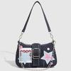 Premium Denim Canvas Bag Bag Women'S Versatile Chain Underarm Bag Fashion Shoulder Baguette Bag
