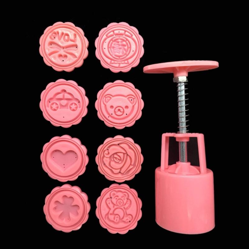 Plastic Mooncake Moulds 3D Mung Bean Cake Molds DIY Mooncake Tools Plastic Material for Moon Festival DIY Mooncake