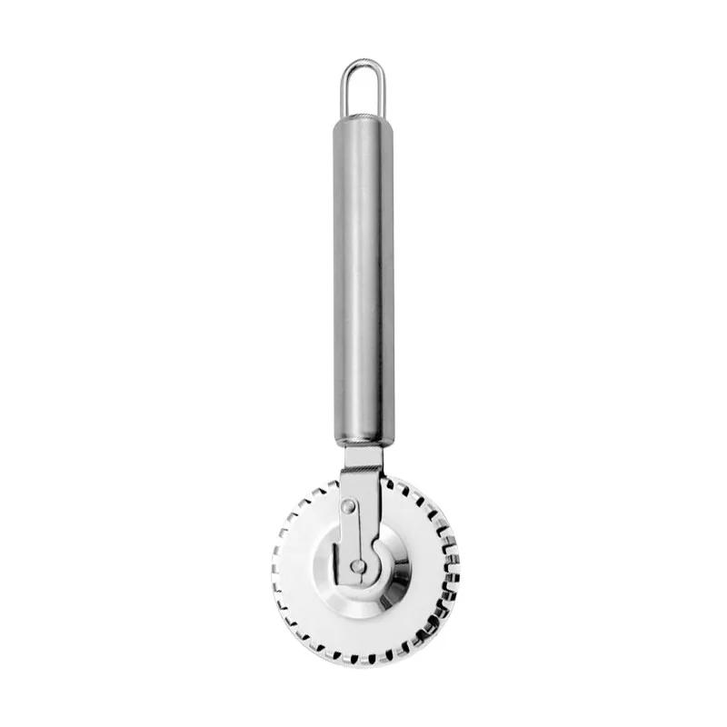 

Stainless Steel Pastry Embossing Rolling Knife Double-sided Pie Filling Dumpling Rolling Lace Cutting Knife Edge Sealing Tools