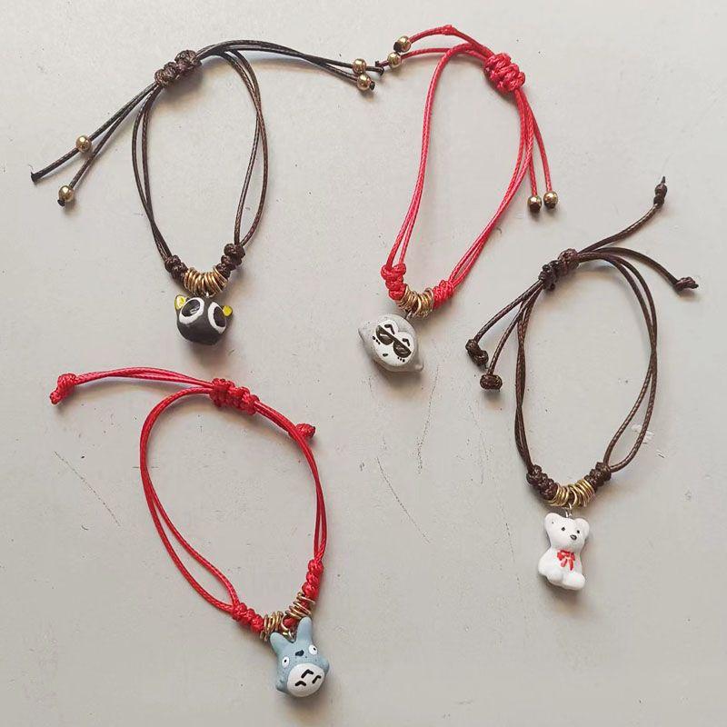 

Ethnic Style Embroidered Sweater Chain Long Necklace Handmade Beaded Fabric Ornament Handmade Embroidery Jewelry Ornament Pouch Lucky Bracelet