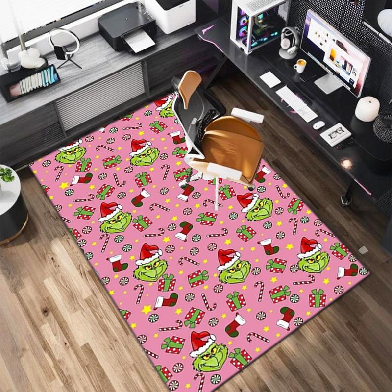 Christmas Gift Comedy Movie How the Grinch Stole Christmas carpet home living room decoration table and chairs anti slip door mat carpet A4