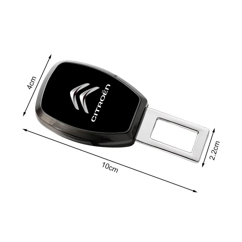 1PCS Car Badge Seat Belt Extension Plug Converter Accessories For Citroen C1 C2 C3 C4 C5 C6 C8 C4L DS3 DS4 DS5 LS DS6 Picasso