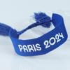 Sports Meeting Paris Couple Webbing Bracelet Embroidery Multicolour Pattern