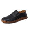 Men Leather Shoes Fashion Lightweight Soft Casual Shoes Outdoor Slip On Driving Shoes Classic Moccasins Loafers Big Size 47