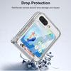 Samsung Z Flip 6 Crystal Rose Transparent Foldable Drop-Proof Case