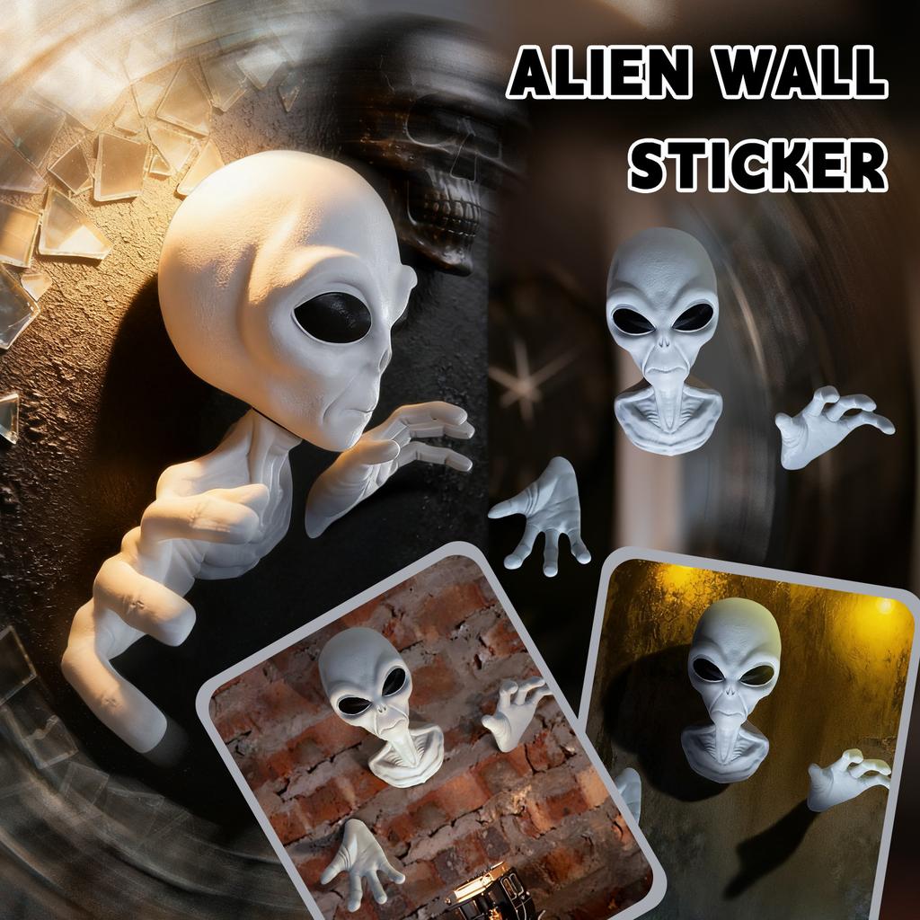 Alien Wall Sculpture, Creative Collectible Statue, Halloween Decor, Club, Bar, Living Room, Bedroom Wall Art