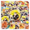 50 Vortex Naruto Graffiti Stickers Personalized Cartoon Japanese Cartoon Naruto Decorative Water Cup Skateboard Stickers