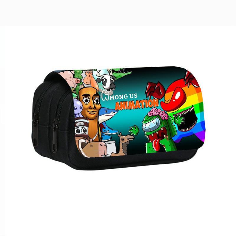 Tung Tung Tung Sahur Game Character Print Student Bag Stationery