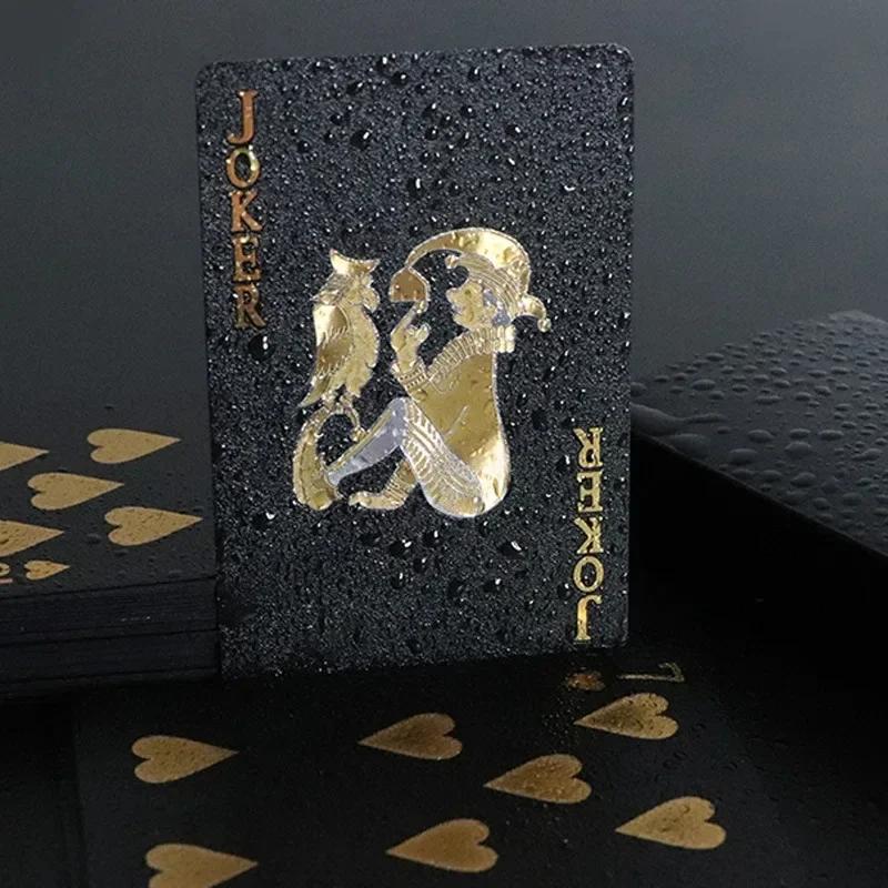 Schwarz Golden Silber Schädel Spielkarte Spielkarte Gruppe Wasserdicht Poker Farbe Magie Dmagic Paket Brettspiel Geschenk Sammlung